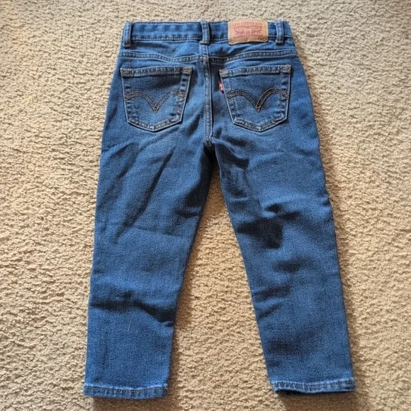Levi's Mini Mom Adjustable Jeans Size 4 Girls - Picture 3 of 5
